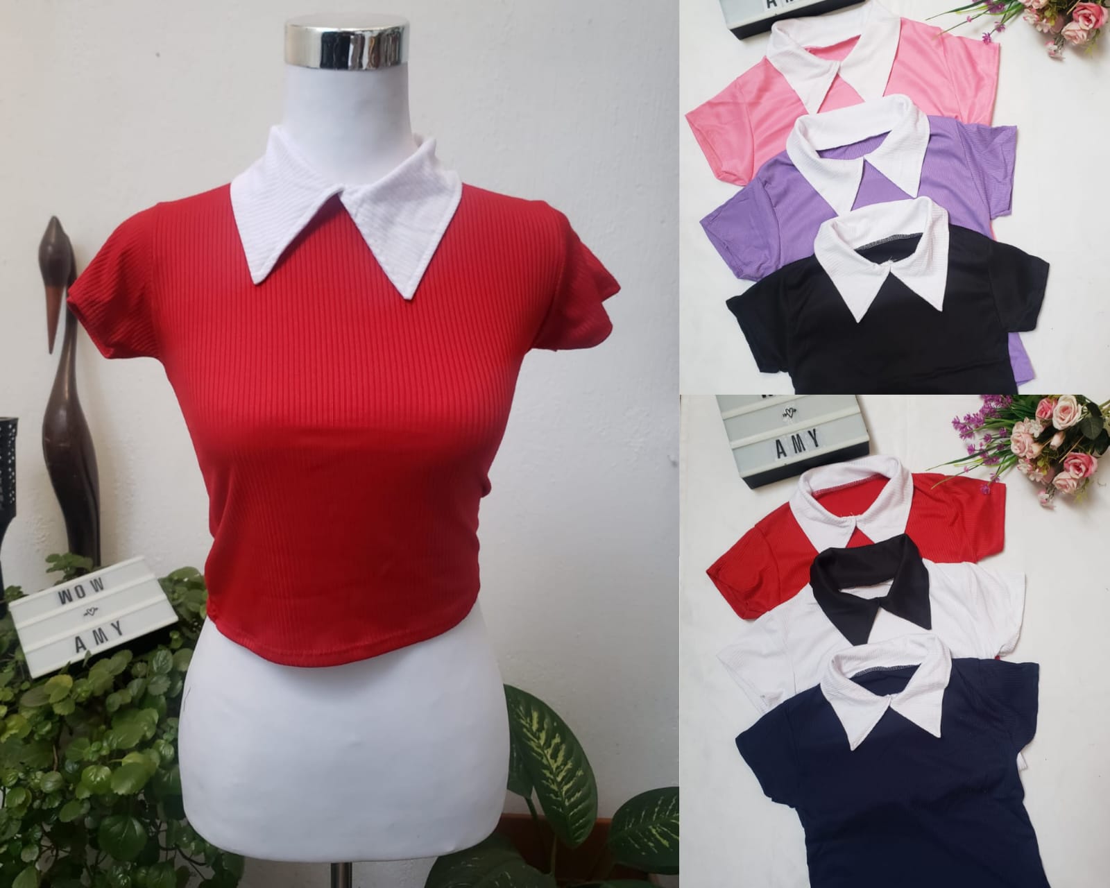 Croptop con cuellito