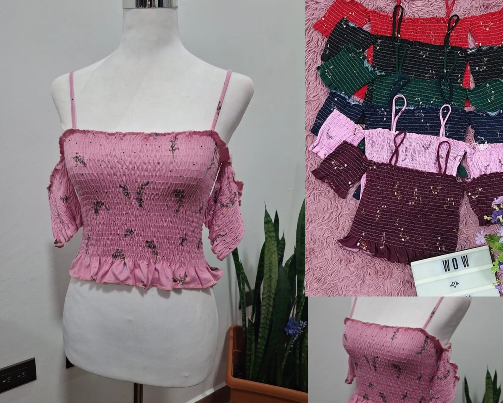 Croptop mangas caídas