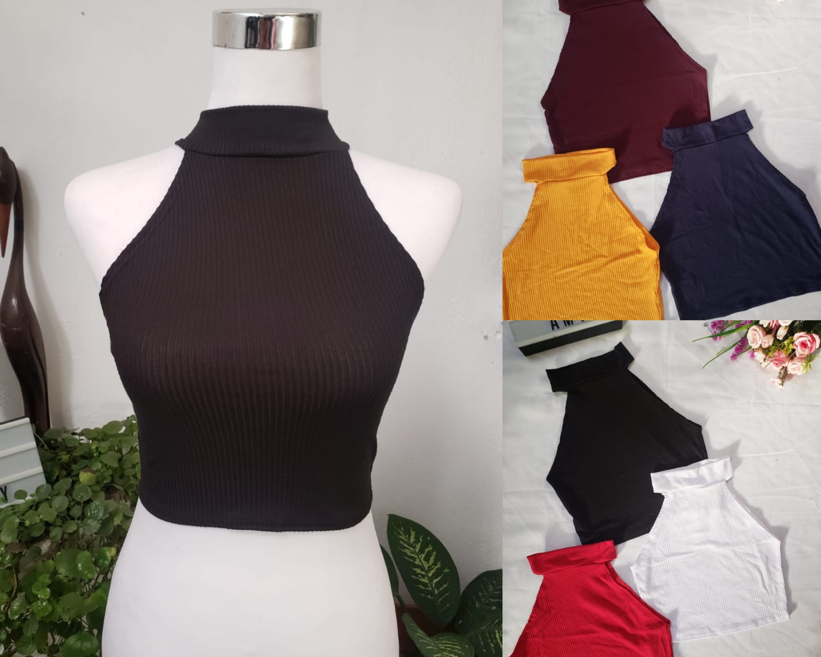 Croptop triangulito corte recto