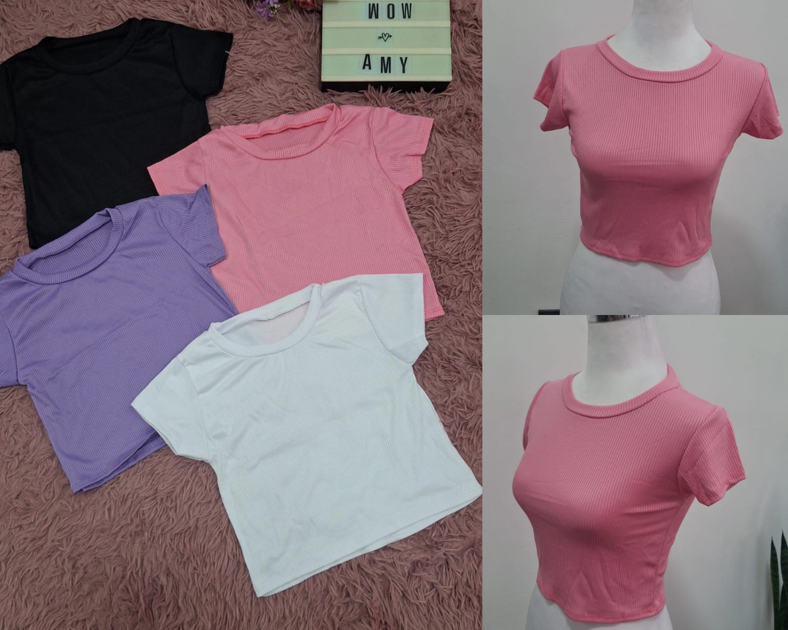 Croptop básicos con manga 