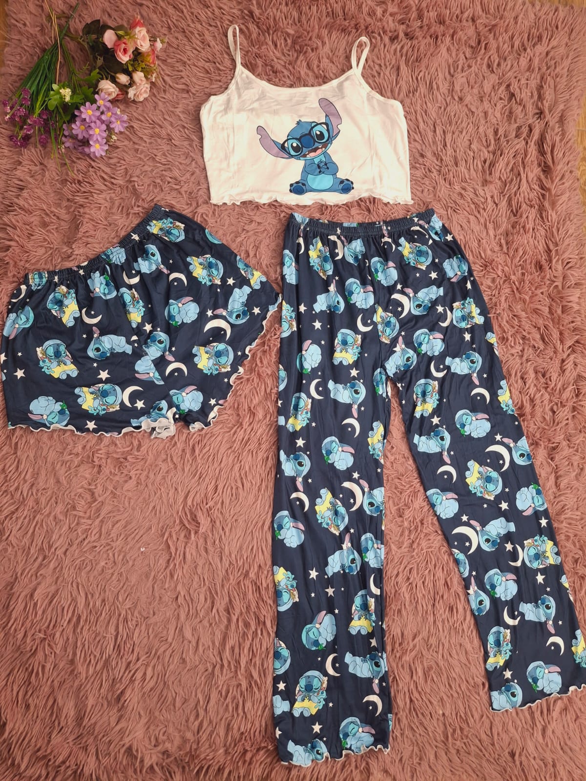 Pijama stitch azul