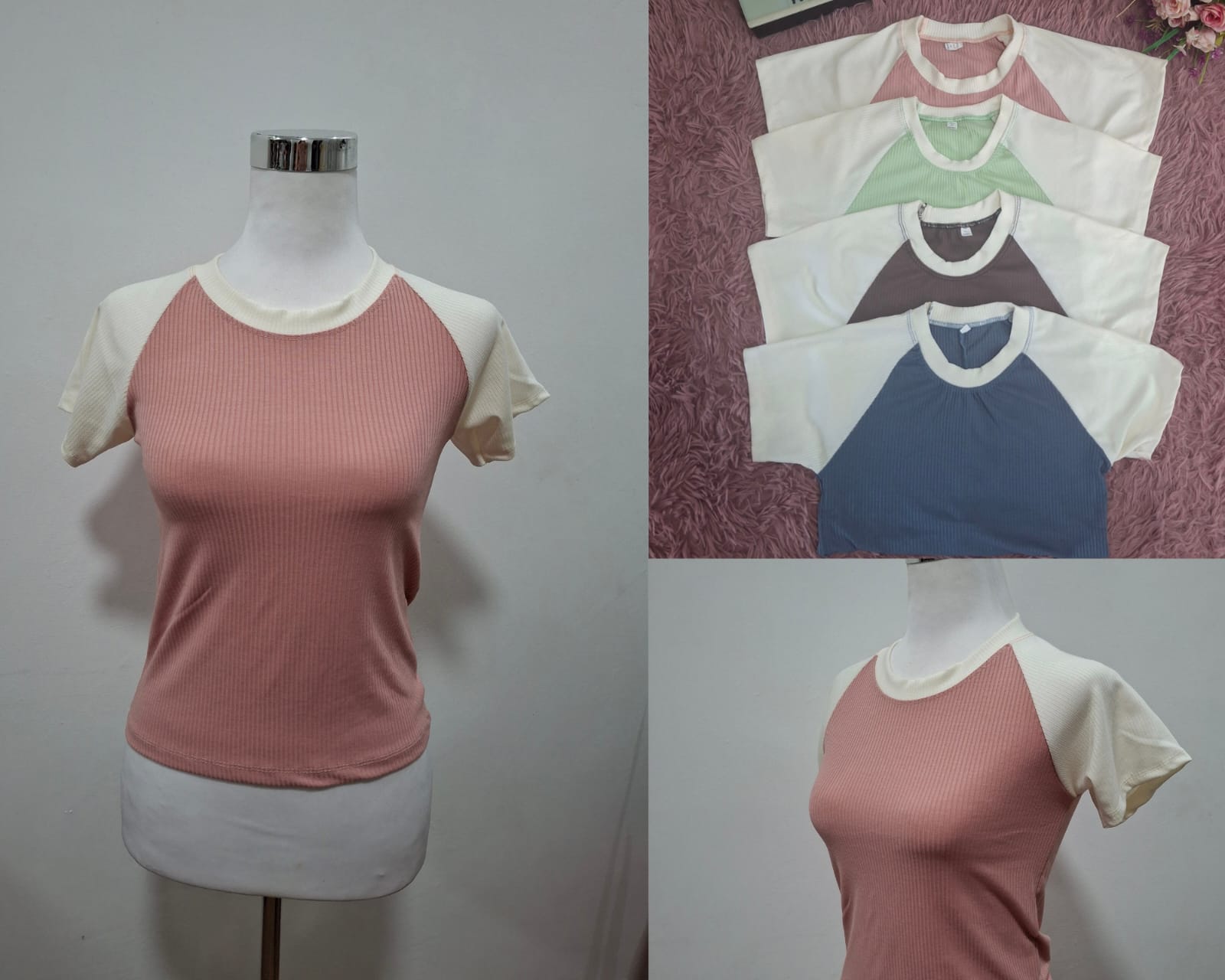 Playera mangas blancas