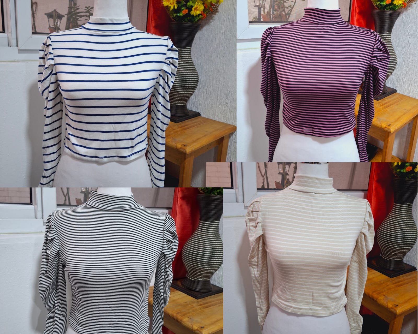 Crop top manga larga princesa 